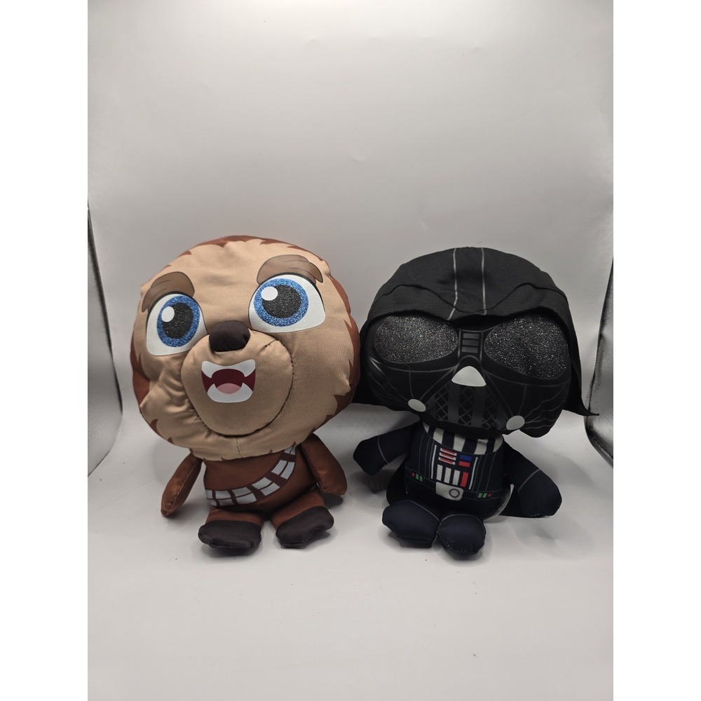 STAR WARS DOORABLES 10"  PLUSH CHEWBACCA AND DARTH VADER FIGURES
